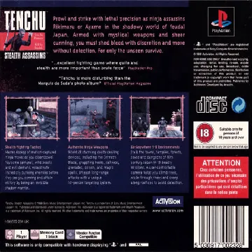 Tenchu - Stealth Assassins (US) box cover back